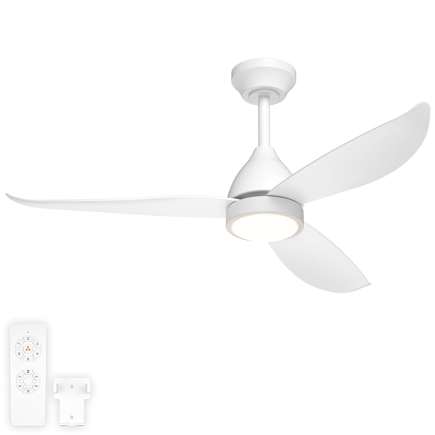 gu⭐︎ Amazon.com: wurzee 60 inch Ceiling Fan with Light, White
